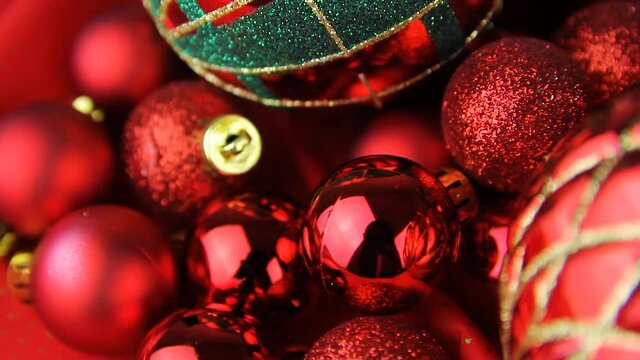Close up shot of сhristmas decorations