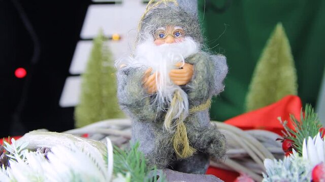 Close up shot of сhristmas decorations