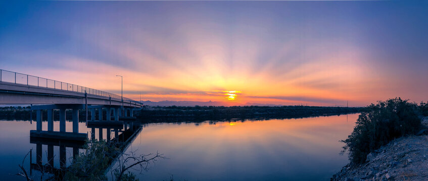 Sunrise over the Colorado River