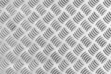 Patterned silver steel sheet for flooring texture and seamless background