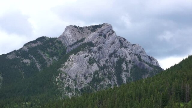 Heart Mountain From East Side Overcast Day 