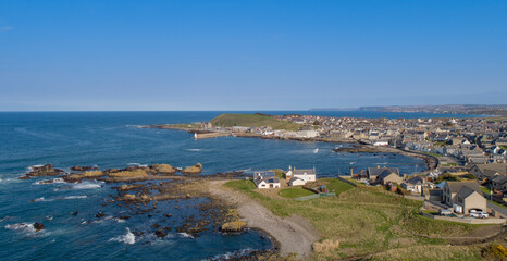 Whitehills Bay and Harbour on the Aberdeenshire Coast