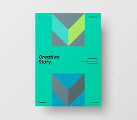 Abstract corporate identity report cover. Geometric vector business presentation design layout. Amazing company illustration brochure template.