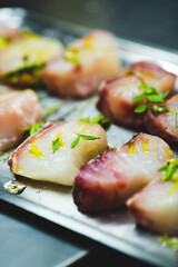 Fish with green leaf