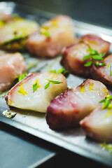 Fish with green leaf