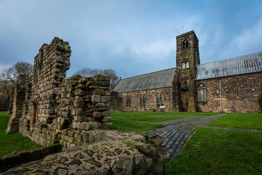 Jarrow, Tyne and Wear, United Kingdon, 28th November 2019, View of Saint Pauls Monastery