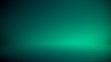 Turquoise green room 3D. Background
