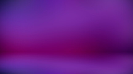 Purple empty room. Blurred background 3d. Abstract lilac background. Studio.