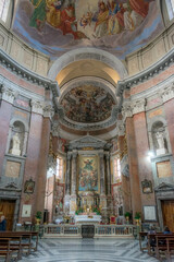 Obraz premium Rome/Italy - March 20 2019: Church of san Giacomo in augusta