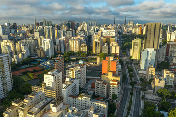 Fototapeta premium City of Sao Paulo, Consolaçao Street, Brazil.