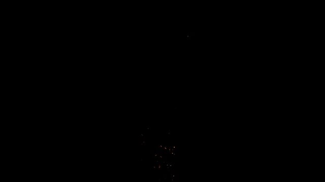 Fire Embers Stcok Footage In Black Blackground