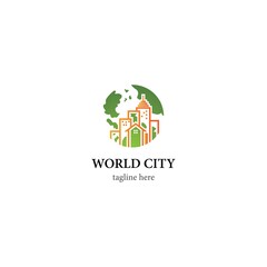 Global city logo template