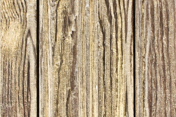 Fototapeta premium Wood texture. Raw brown wooden wall background. Rustic tree desk. Knots pattern. Countryside architecture wall. Village building construction. Old wood background.