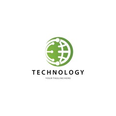 Technology logo template
