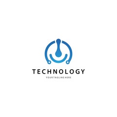 Technology logo template