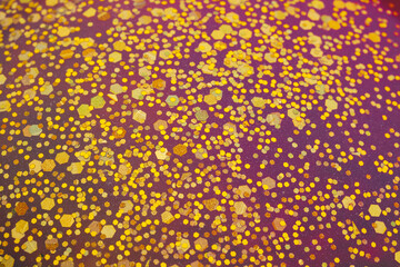 festive glitter background, golden foil particles
