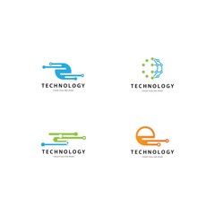 Technology logo template