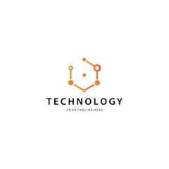 Technology logo template