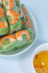 Fresh shrimp rolls, Vietnamese cuisine - Goi Cuon