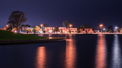 Shepparton Lake Night Reflection