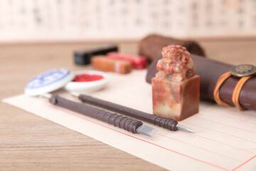 Items related to traditional Chinese seal carving art