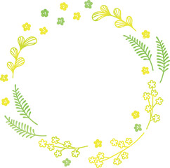 Obraz premium ナチュラルな植物のリング素材