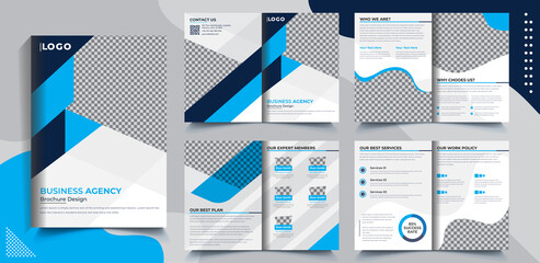 8 pages Brochure design template 