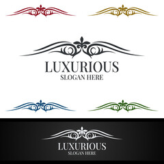 Luxurious Royal Logo for Jewelry, Wedding, Hotel or Fashion