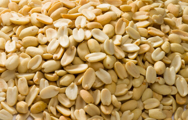 salted and roasted peanuts closeup, snacks Indian snack 