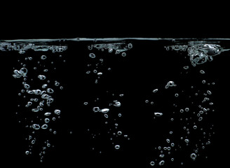 collection water bubble white oxygen air, in underwater clear liquid with bubbles flowing up on the...