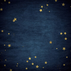 Confetti, golden texture on a dark background