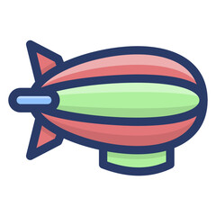 Flying Airship Vector 