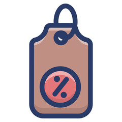 Percentage Tag Vector 