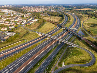 Autostrada z lotu ptaka za dnia  © Tomasz Marchewka 