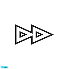 Icon vector graphic of arrow, good for template