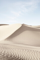 vue sur de belles dunes de sable au parc national de Sands Dunes