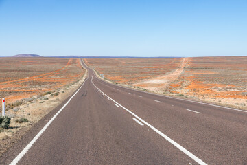 Sturt Highway Remote Australia Scenery,  Landscape of Australian rural Outback © mastersky