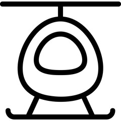 
Airplane Line Vector Icon
