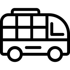 
Bus Line Vector Icon
