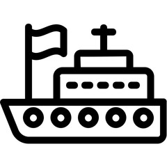 
Vessel Line Vector Icon
