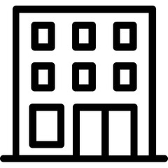 
Building Line Vector Icon
