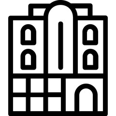 
Building Line Vector Icon
