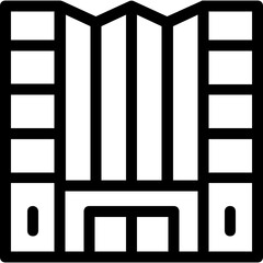 
Building Line Vector Icon
