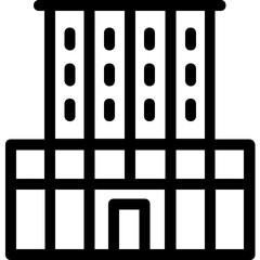 
Building Line Vector Icon
