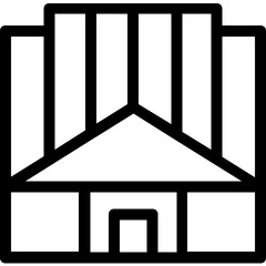 
Building Line Vector Icon
