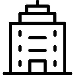 
Building Line Vector Icon
