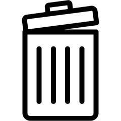 
Dustbin Line Vector Icon
