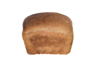 loaf of bread isolated on white background