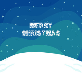 Winter Christmas background with sky Vector illustration. Snowflakes and snowfall symbol. falling shining beautiful snow sign, for graphic, web design, landscape, copy space, sale, merry christmas  