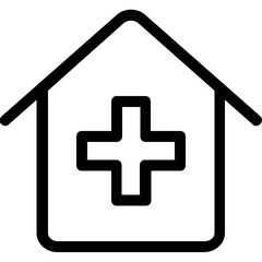 Fototapeta premium Hospital Vector Icon 